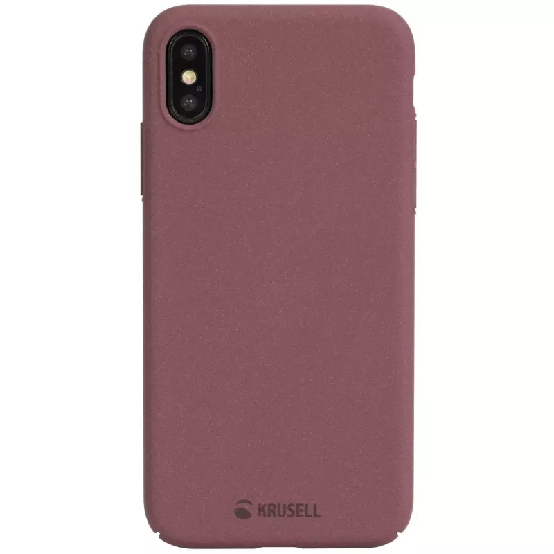 Krusell Sandby dėklas su pinigine iPhone X/XS bordo spalvos