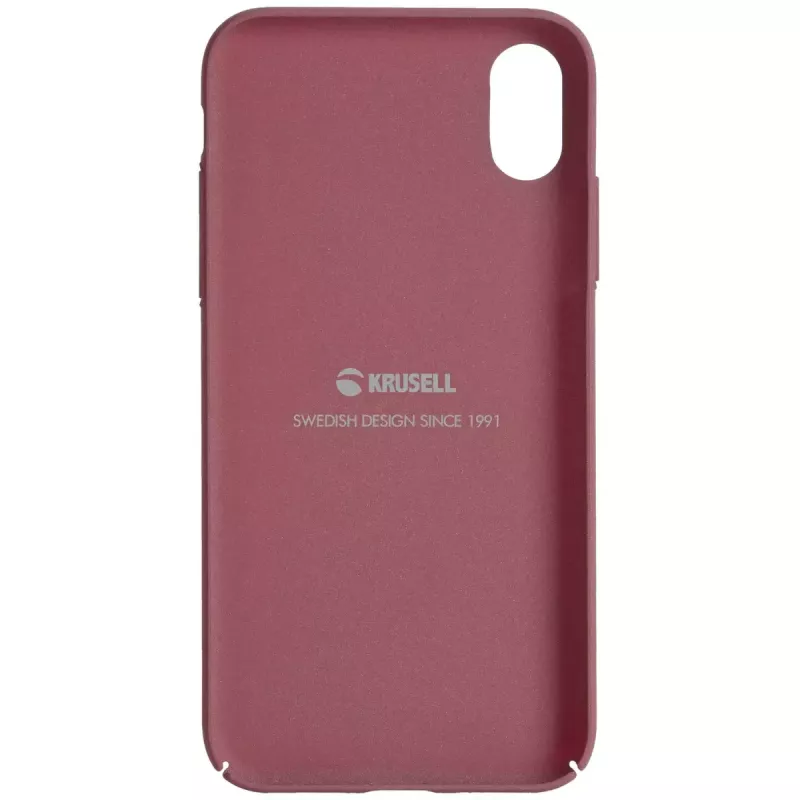 Krusell Sandby dėklas su pinigine iPhone X/XS bordo spalvos