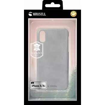 Apsauginis dėklas Krusell Sunne Apple iPhone XS vintage pilka
