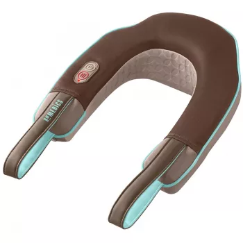 HoMedics NMSQ-215 kaklo masažuoklis su šiluma, ruda spalva
