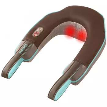 HoMedics NMSQ-215 kaklo masažuoklis su šiluma, ruda spalva