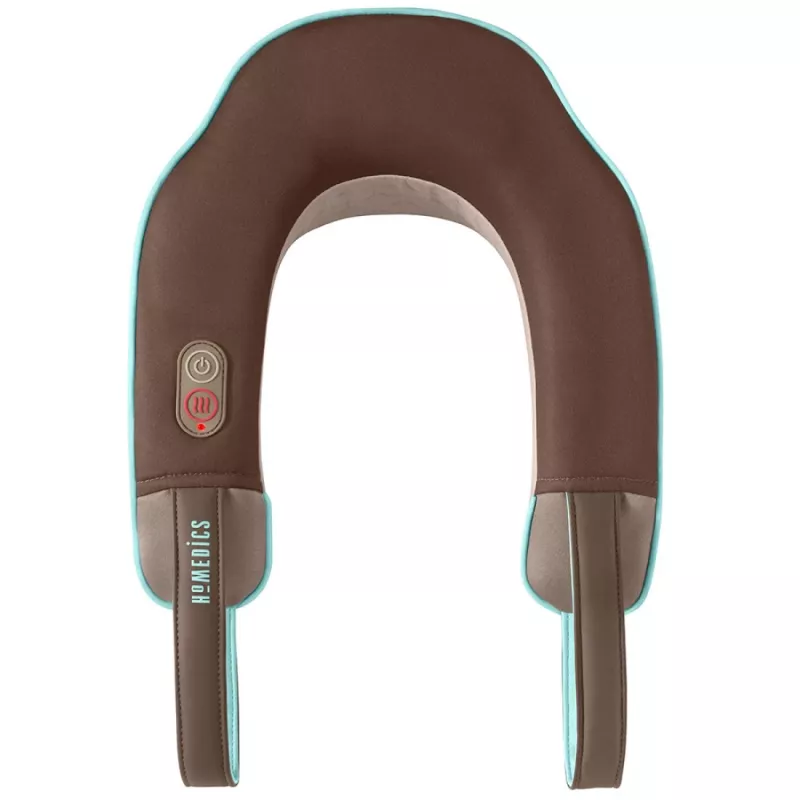 HoMedics NMSQ-215 kaklo masažuoklis su šiluma, ruda spalva