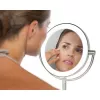 HoMedics MIR-8150-EU stalinis veidrodis su apšvietimu, apvalus, nerūdijantis plienas
