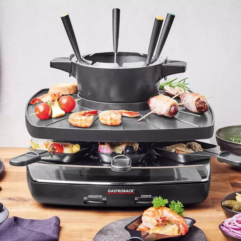 Gastroback Family And Friends raclette ir fondiu rinkinys