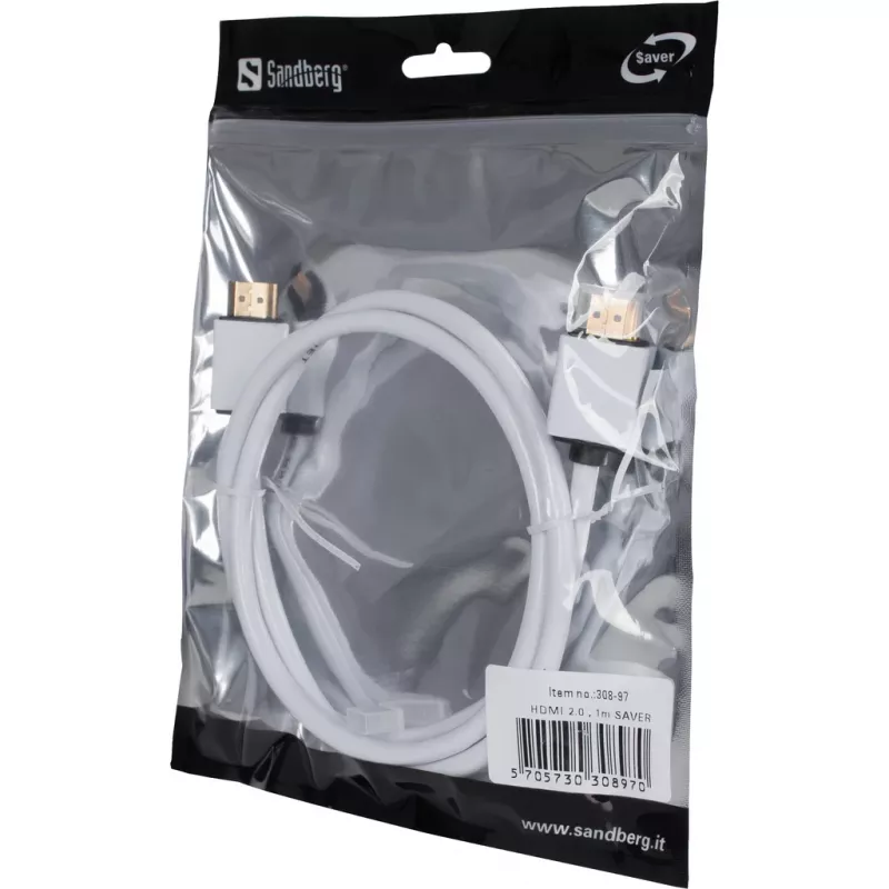 HDMI kabelis Sandberg 2.0 1m SAVER