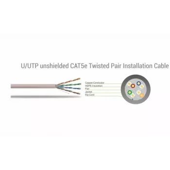 Tinklo kabelis SBOX UTP-305 CAT5E RJ45 305M mėlynas