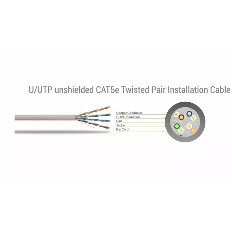 Tinklo kabelis SBOX UTP-305 CAT5E RJ45 305M mėlynas