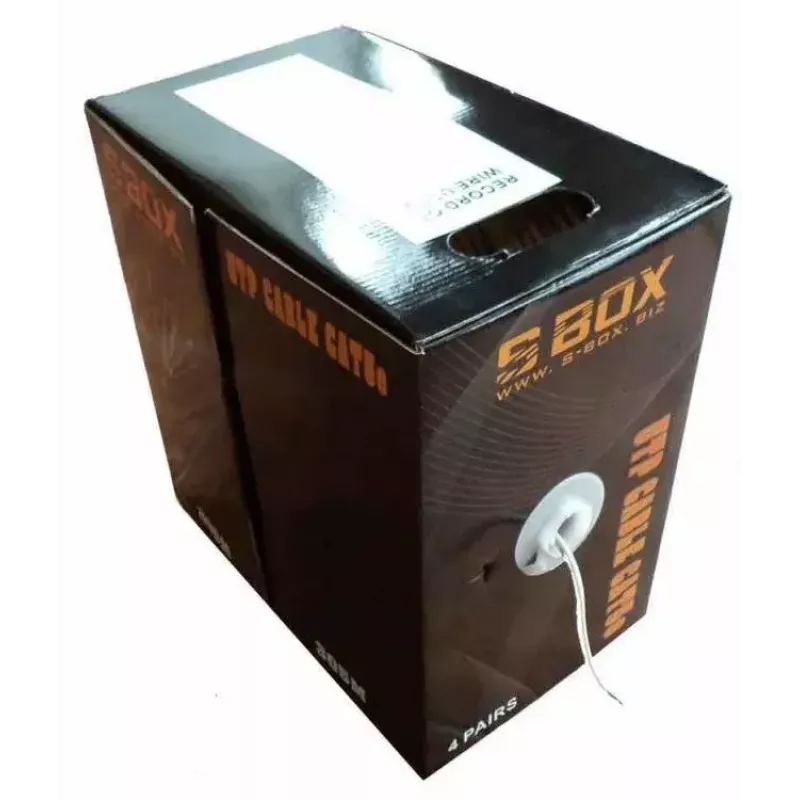 Tinklo kabelis SBOX UTP-305 CAT5E RJ45 305M mėlynas