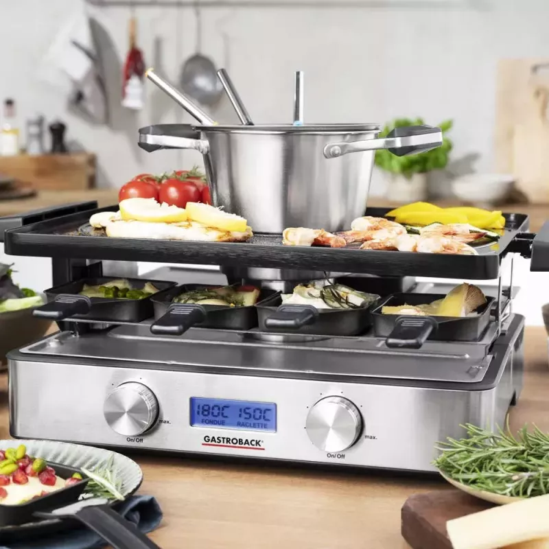 Gastroback Design Raclette-Fondue Advanced Plus 2200 W – raclette ir fondiu prietaisas