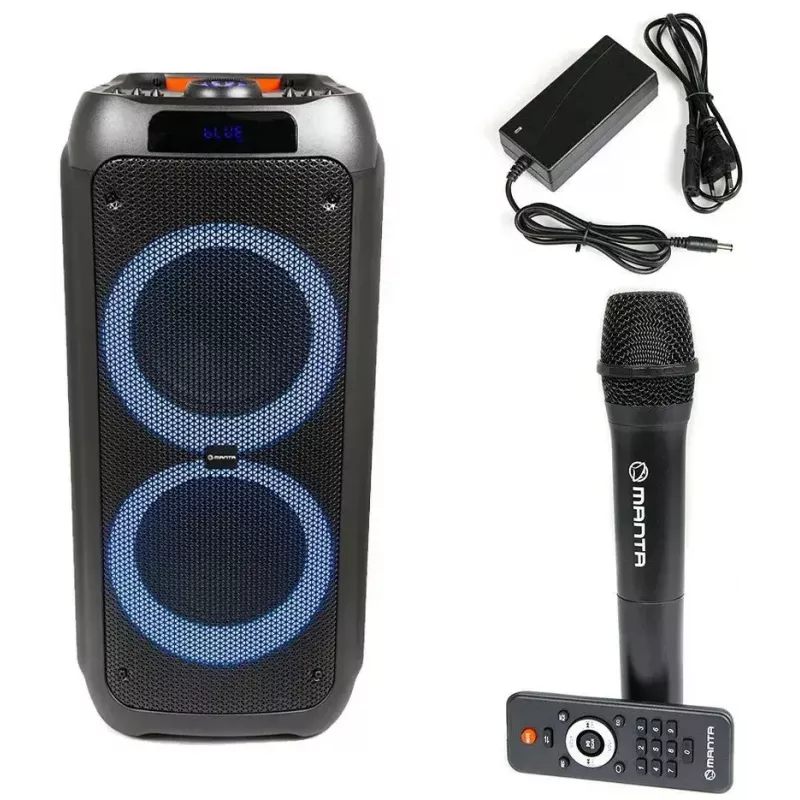 MANTA SPK5310 PRO nešiojamoji muzikos kolonėlė vakarėliams, 120 W RMS