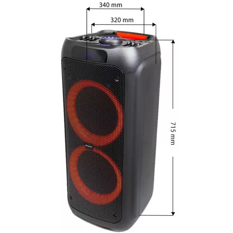 MANTA SPK5310 PRO nešiojamoji muzikos kolonėlė vakarėliams, 120 W RMS