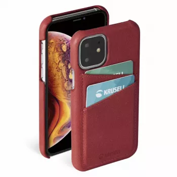 Dėklas Krusell Sunne Apple iPhone 11, vintažinė raudona