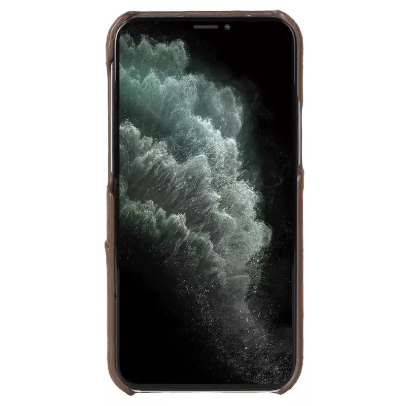 Krusell 62154 apsauginis dėklas iPhone 12 Mini, rudas