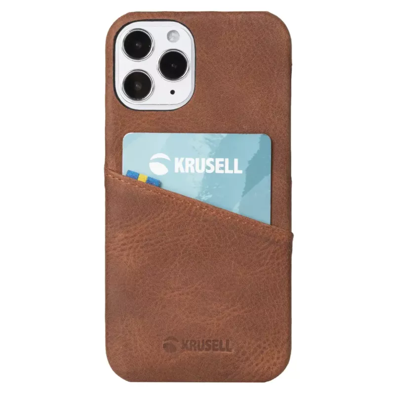 Krusell 62154 apsauginis dėklas iPhone 12 Mini, rudas