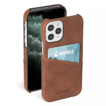 Krusell 62154 apsauginis dėklas iPhone 12 Mini, rudas
