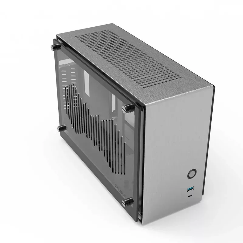 Korpusas PC Zalman M2 Mini-Silver Mini Tower sidabrinis