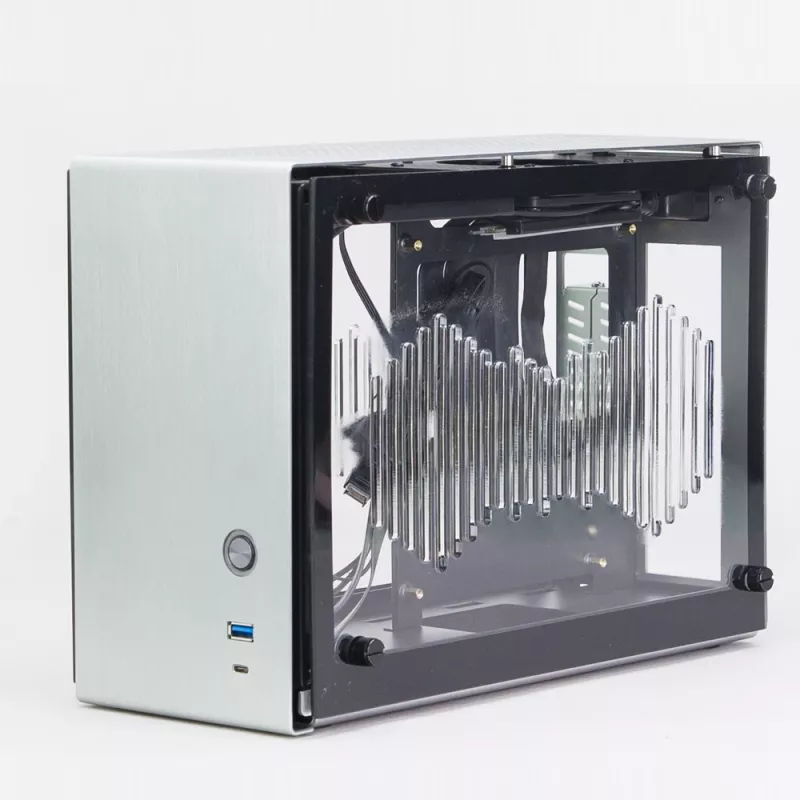 Korpusas PC Zalman M2 Mini-Silver Mini Tower sidabrinis