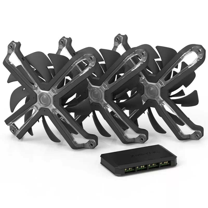 Zalman ZM-SF120A3 kompiuterio aušinimo sistema, korpuso ventiliatorius 12 cm, juodas