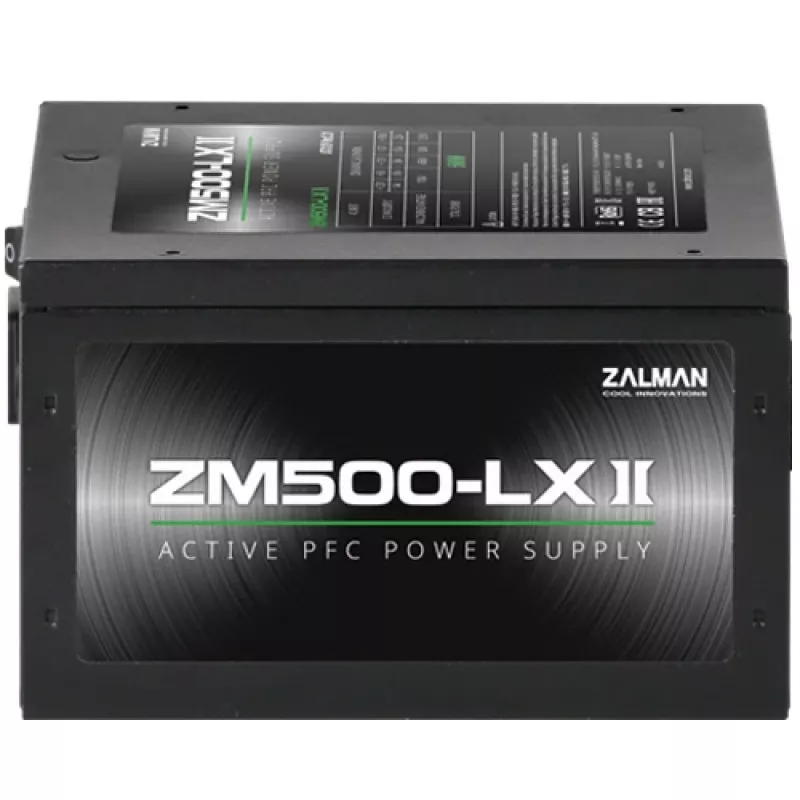 Zalman ZM500-LXII maitinimo blokas 500 W 20+4 pin ATX juodas
