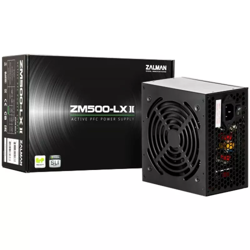 Zalman ZM500-LXII maitinimo blokas 500 W 20+4 pin ATX juodas