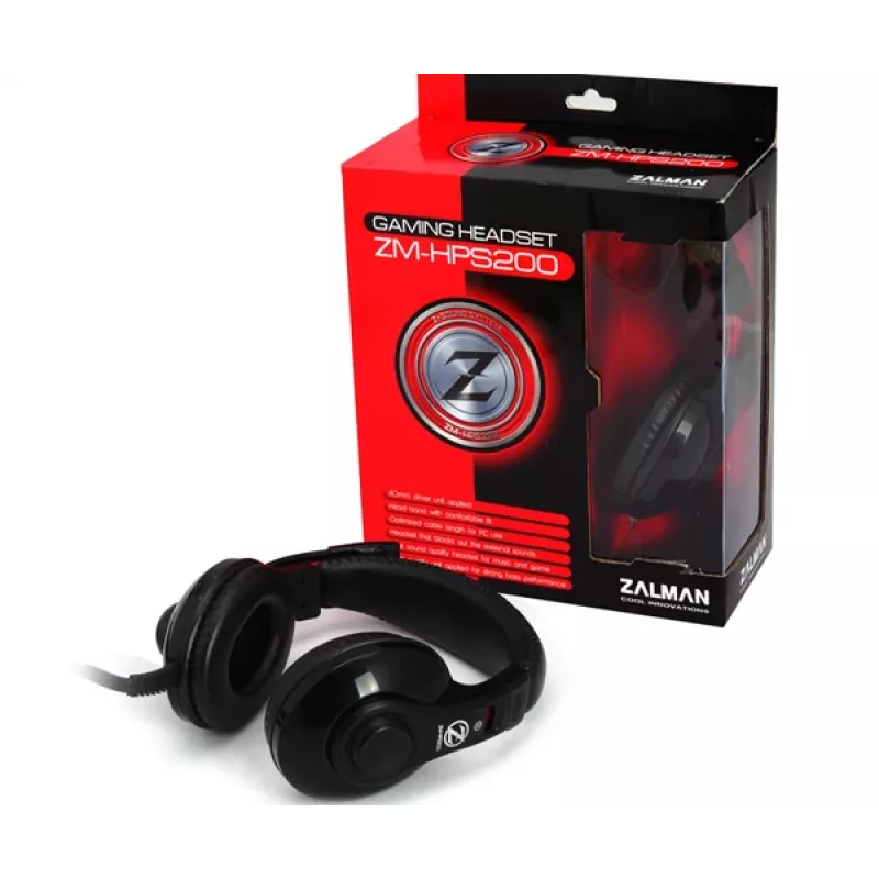 Zalman ZM-HPS200 laidinės ausinės / headset, juodos, 20–20000 Hz