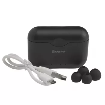 Belaidės ausinės DENVER TWE-37BLACK