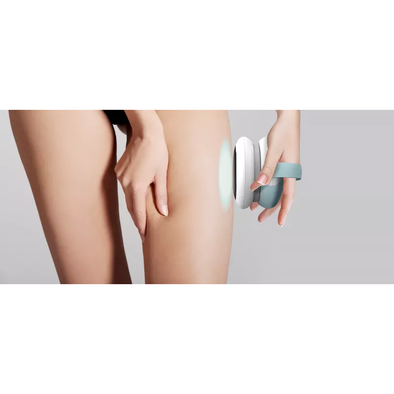 HoMedics Smoothee IR kojų masažuoklis su vakuumu ir infraraudonaisiais spinduliais, 4 galvutės, baltas, maitinamas baterijomis