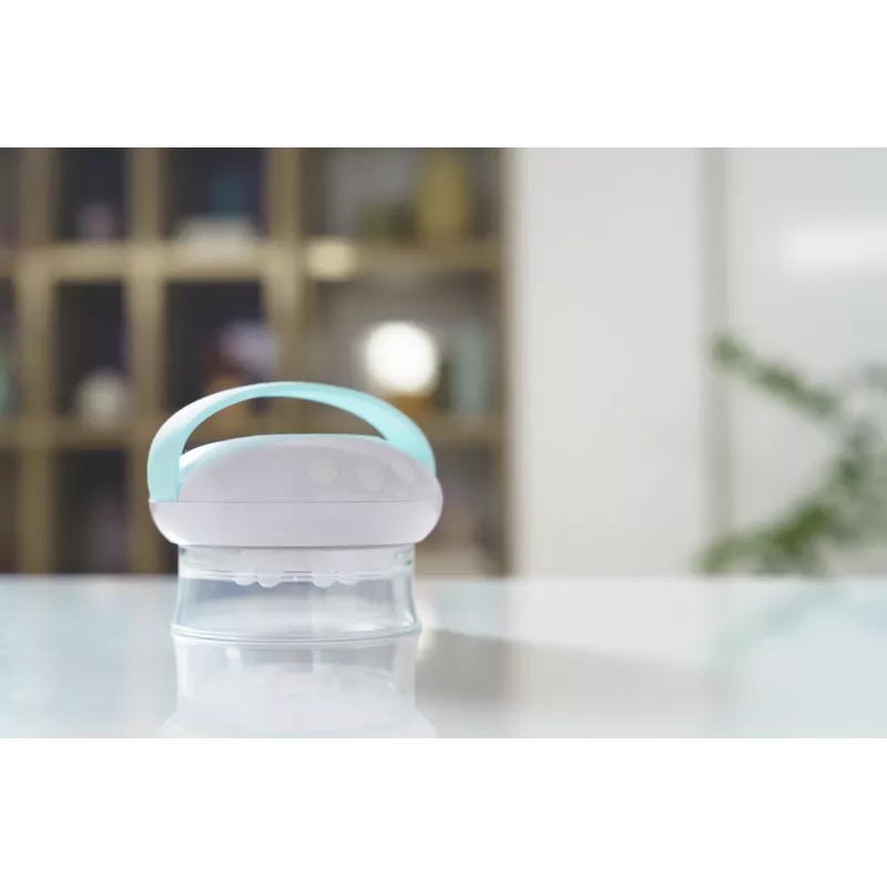 HoMedics Smoothee IR kojų masažuoklis su vakuumu ir infraraudonaisiais spinduliais, 4 galvutės, baltas, maitinamas baterijomis