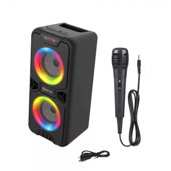 Nešiojamas Bluetooth garsiakalbis MANTA SPK816 — 30W RMS, Bluetooth 5.0, USB/SD/AUX, FM, 4h baterija, Juodas