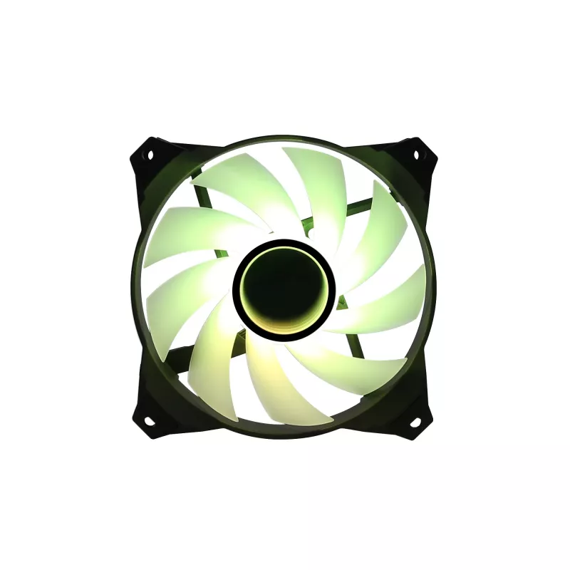 Zalman ZM-IF120 120 mm pieno baltumo aRGB ventiliatorius su begalybės efektu 1 200 RPM 21,0 dB(A) 55,2 CFM kompiuterio korpusui 12 cm