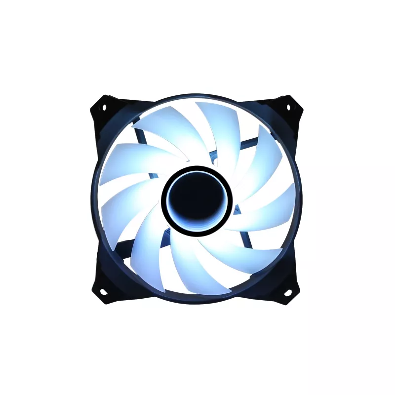 Zalman ZM-IF120 120 mm pieno baltumo aRGB ventiliatorius su begalybės efektu 1 200 RPM 21,0 dB(A) 55,2 CFM kompiuterio korpusui 12 cm