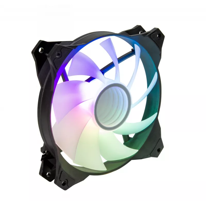 Zalman ZM-IF120 120 mm pieno baltumo aRGB ventiliatorius su begalybės efektu 1 200 RPM 21,0 dB(A) 55,2 CFM kompiuterio korpusui 12 cm