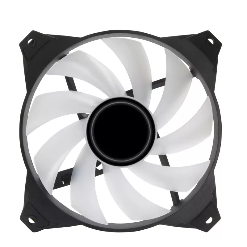 Zalman ZM-IF120 120 mm pieno baltumo aRGB ventiliatorius su begalybės efektu 1 200 RPM 21,0 dB(A) 55,2 CFM kompiuterio korpusui 12 cm