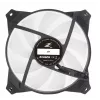 Zalman ZM-IF120 120 mm pieno baltumo aRGB ventiliatorius su begalybės efektu 1 200 RPM 21,0 dB(A) 55,2 CFM kompiuterio korpusui 12 cm