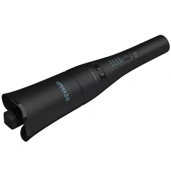 Revamp Progloss Hollywood Curl automatinis garbanojimo žnyplės Warm Black 3 m