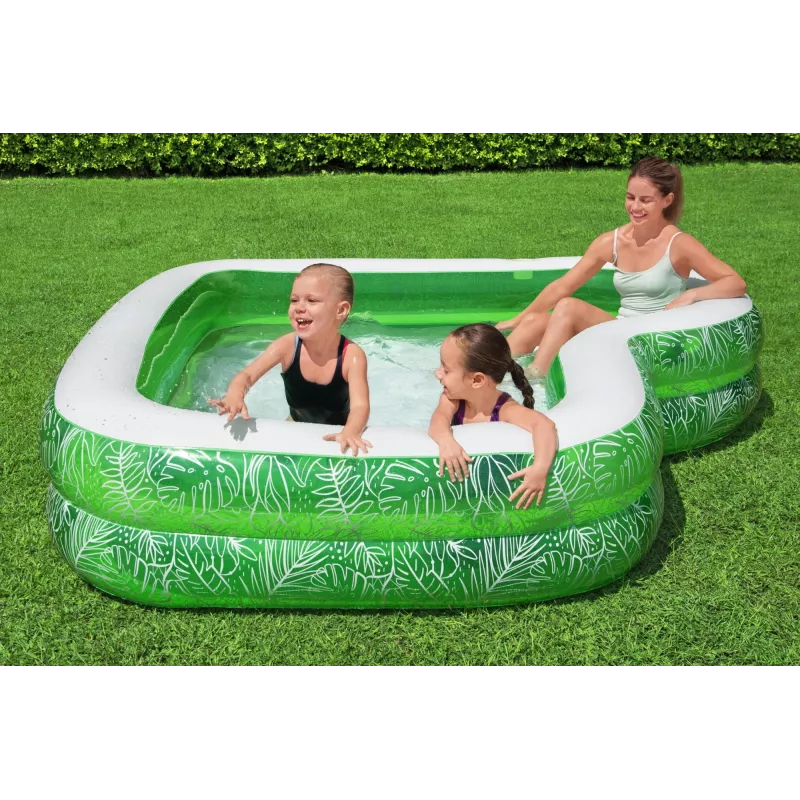 Pripučiamas baseinas Bestway Tropical Paradise Family Pool 2,31 m x 2,31 m x 51 cm