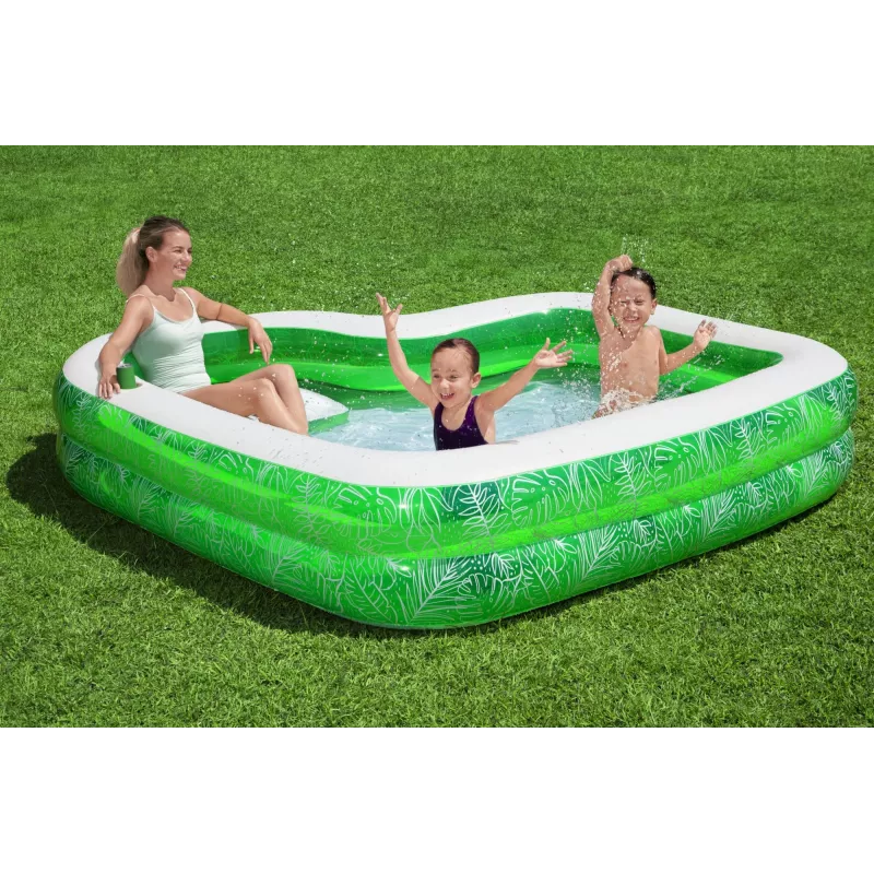 Pripučiamas baseinas Bestway Tropical Paradise Family Pool 2,31 m x 2,31 m x 51 cm