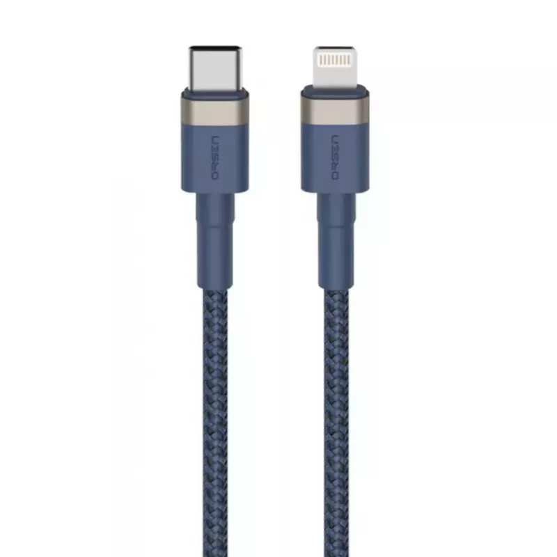 USB Type-C į Lightning laidas Orsen S51, 3A, 1 m, mėlynas