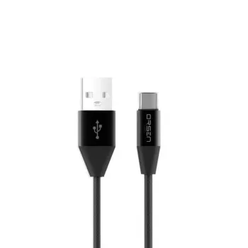 USB Type-C duomenų laidas Orsen S33 2,1A 1,2 m — juodas
