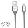 Mikro USB duomenų kabelis Orsen S32 2.1A 1,2 m pilkas
