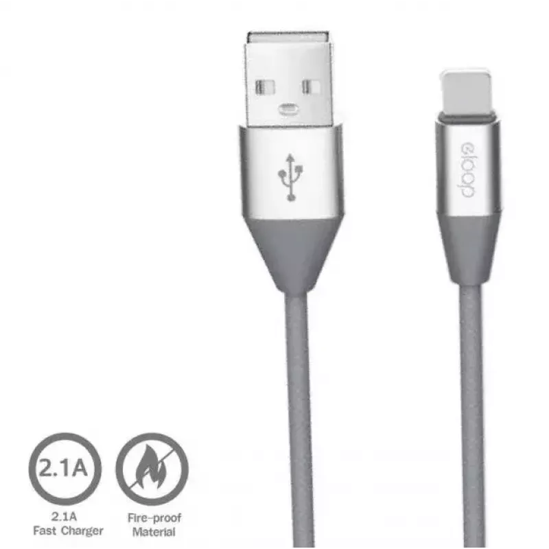 Mikro USB duomenų kabelis Orsen S32 2.1A 1,2 m pilkas