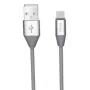 Mikro USB duomenų kabelis Orsen S32 2.1A 1,2 m pilkas