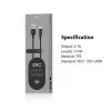 USB A į USB-C laidas Orsen S9C 1 m, 2,1 A, juodas