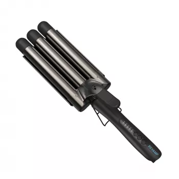 Revamp Progloss Deep Beach Waver tekstūravimo lygintuvas Warm Black 3 m