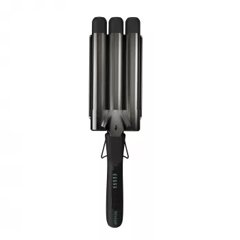 Revamp Progloss Deep Beach Waver tekstūravimo lygintuvas Warm Black 3 m
