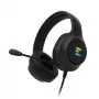 Ausinės Zalman ZM-HPS310 BK, laidinės, antausinės, juodos, USB, virtualus 7.1 garsas
