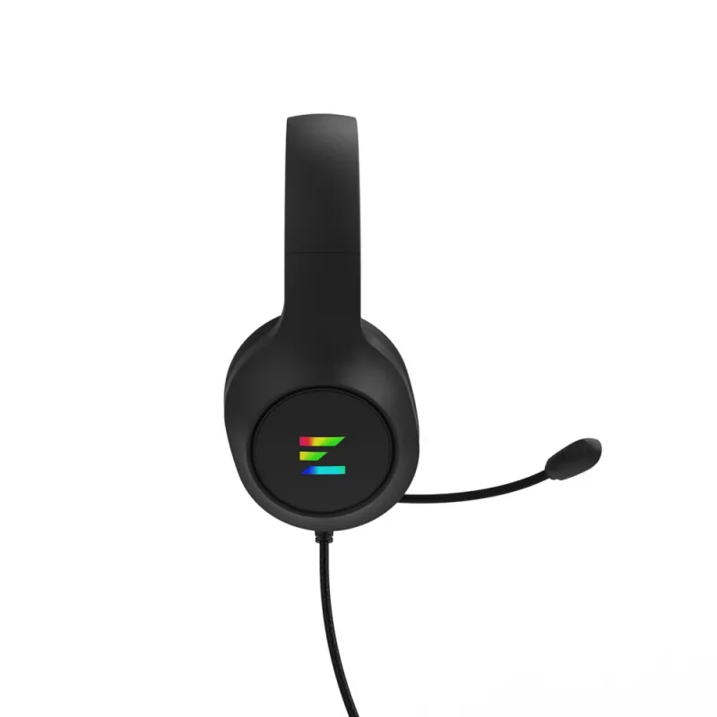 Ausinės Zalman ZM-HPS310 BK, laidinės, antausinės, juodos, USB, virtualus 7.1 garsas