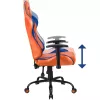 Žaidimų kėdė Subsonic DBZ, paminkštinta, pilkai oranžinė, 125 kg