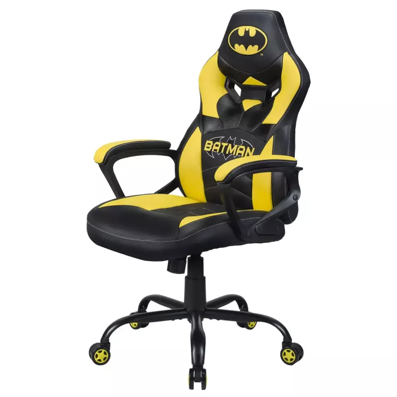 Žaidimų kėdė Subsonic Batman Junior apmušta minkšta sėdynė Juoda Geltona