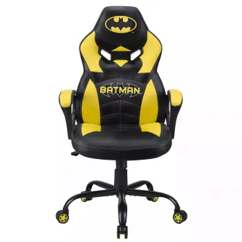 Žaidimų kėdė Subsonic Batman Junior apmušta minkšta sėdynė Juoda Geltona